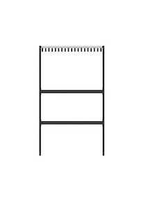 Wandgarderobe Functionals TERTIO DV2, freistehend, 38 Haken, B 1000 mm, Aluminium/Stahl/Kunststoff, silber-dunkelgrau