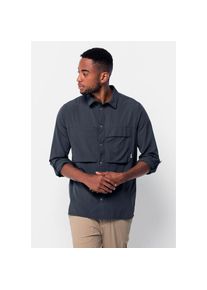 Jack Wolfskin, Herren, Funktionshemd »ATACAMA LS SHIRT M«, night, blau, XXXL (60), Normalgrössen, Langärmeliges Outdoor-Hemd mit UV-Schutz