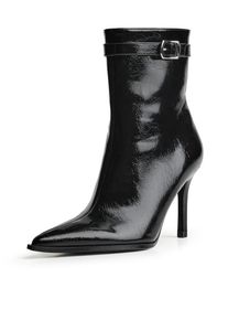 Bershka Stiefelette Damen, schwarz, Größe 38