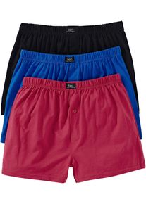 Lockere Jersey Boxershorts aus Baumwolle (3er Pack) in schwarz, Grösse 5 (M), 100% Baumwolle, bonprix