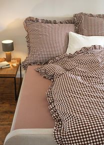 Jersey Spannbettlaken in Trendfarben in braun, 100x200 cm, 100% Baumwolle, bonprix