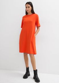 Shirtkleid in A-Linie aus Viskose-Mix in rot, Gr&ouml;sse 44/46 (L), bonprix