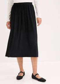 Jersey-Rock aus flie&szlig;endem Viskose-Mix in schwarz, Gr&ouml;sse 40/42 (M), bonprix