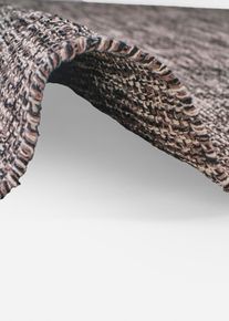 Kelim-Teppich mit Fransen in grau, 50x90 cm, 96% Baumwolle, bonprix