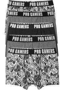 Boxershorts mit weicher Baumwolle (5er-Pack) in schwarz, Gr&ouml;sse 176/182, 95% Baumwolle, bonprix