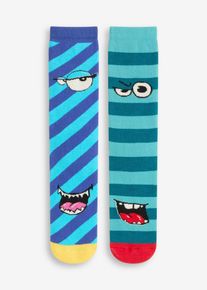 Kinder Thermosocken (2er Pack) in schwarz, Grösse 31-34, aus über 80% Baumwolle, bonprix