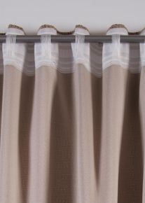 Abdunkelnder Vorhang mit Struktur (1er Pack) in braun, 145x135 cm, bonprix