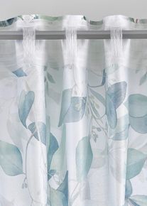 Vorhang mit Blätterdruck (1er Pack) in weiss, 175x135 cm, bonprix