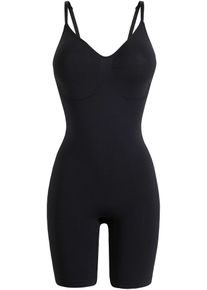 Combishort sculptant sans coutures maintien mod&eacute;r&eacute; en noir, Taille 4 (L), bonprix