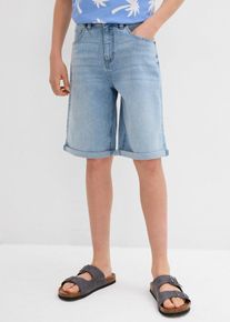 Stretch-Jeans-Shorts Loose Fit in blau, Gr&ouml;sse 164, aus &uuml;ber 80% Baumwolle, bonprix