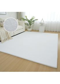 my home Fellteppich »Balu, Kunstfellteppich, Modern, Langflor Teppich« rechteckig 20 mm Höhe Kaninchenfell-Haptik, kuschelig, weich, Wohnzimmer,...