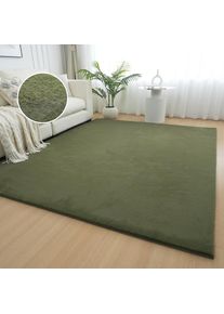 my home Fellteppich »Balu, Kunstfellteppich, Modern, Langflor Teppich« rechteckig 20 mm Höhe Kaninchenfell-Haptik, kuschelig, weich, Wohnzimmer,...