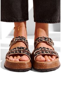 French Connection Witt Damen Pantolette, leo, Gr&ouml;&szlig;e 42, 100% Textil