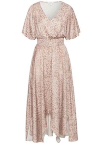 Lascana Kleid Damen Gr&ouml;&szlig;e 34 nude / ecru Winterkleid