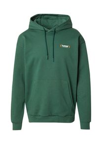 Hummel, Hommes Sweat de sport 'FELIX', sapin / orange / blanc