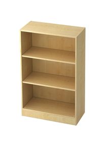 Rayonnage, hauteur 1270 mm, 2 tablettes, façon érable