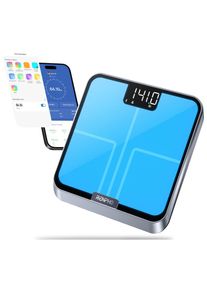 Renpho, Personenwaage &raquo;Elis Chroma smarte Personenwaage&laquo; Lichteffekt der Waagenoberfl&auml;che nach Stimmung anpassbar, grau, Einheitsgr&ouml;&szlig;e, Personenwaage