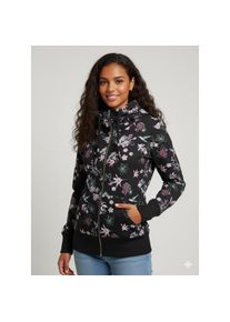 Ragwear , Sweatjacke »NESKA ZIP FLOWERS O« mit extra breiten Bündchen , Vegan, von PETA verifizierte Kapuzensweatjacke von Ragwear