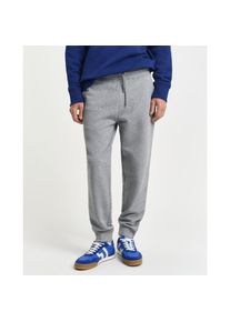 Gant, Herren, Sweathose &raquo;REG SHIELD SWEATPANTS&laquo; mit Logostickerei unterhalb des Bunds, grau melange, M, N-Gr, Sweathose von Gant