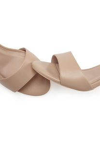 Lascana , High-Heel-Sandalette »Sommerschuh«, Riemchensandalette, klassisch elegantes Design VEGAN , beige , Angenehme Absatzhöhe von 8 cm