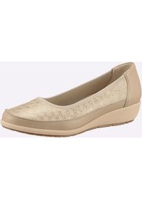 CLASSIC , Damen , Ballerina , beige , Weite H
