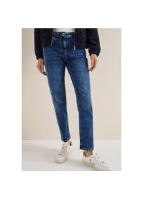 Cecil, Unisex, Slim-fit-Jeans &raquo;Style Vicky&laquo; im Five-Pocket Style, mid blau used wash, 34, L&auml;nge 30, Hose von Cecil