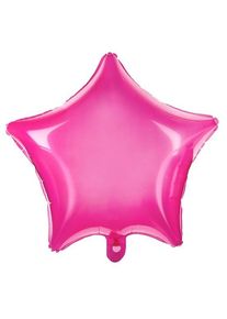 partydeco Palloncino stella trasparente fucsia 48 cm