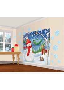 Amscan Winternacht Wandkulisse 32-teilig