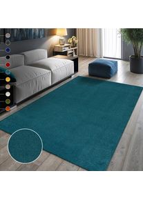 Sanat Teppich »UNI , auch als Läufer- und Rundgrössen erhältlich« rechteckig 13 mm Höhe robuster Kurzflorteppich, grosse Farbauswahl, Wohnzimmer, alle...