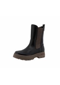 Tom Tailor Stiefelette mit farbiger Sohle - Damen - Gr. 37 - schwarz