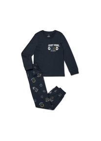 Tchibo - Kinder-Pyjama Smileyworld - Jungen - Gr. 170/176 - dunkelblau/print