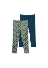 Tchibo - 2 Kinder-Leggings - Jungen - Gr. 110/116 - dunkelblau/print