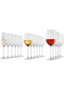 Schott Zwiesel Gläserset , Klar , Glas , 18-teilig , Made in Germany , Gläser, Gläser-Sets
