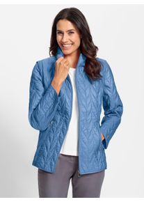 WITT Damen 2-in-1-Jacke mit abnehmbaren Ärmeln, mittelblau, Größe 52, 100% Polyester. Wattierung: 100% Polyester