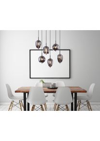 Globo BLACKY H&auml;ngeleuchte Schwarz, 6-flammig