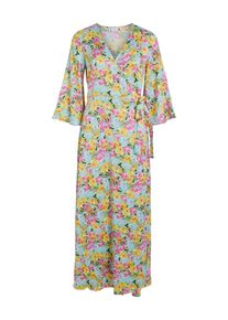 Vila Kleid 'Suna' Damen Gr&ouml;&szlig;e 34 himmelblau / gelb / gr&uuml;n / rosa Winterkleid