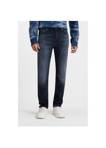 Hugo Blue, Herren, HUGO Blue Slim-fit-Jeans &raquo;Ash&laquo; mit Stone-washed-Finish, dunkelblau405, 33, L&auml;nge 32, Slim-Fit Jeans f&uuml;r eine betonte Figur und 