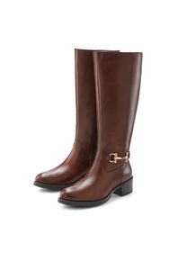 Lascana, Unisex, Lascana Stiefel &raquo;Stiefelette&laquo; aus Leder mit Langschaft, braun, 40, Aus hochwertigem Leder gefertigt