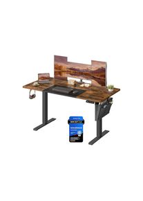 Songmics, Songmics Arbeitstisch &raquo;140 x 60 cm&laquo;, braun, B/H/T: 140 cm x 60 cm