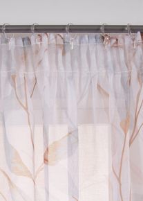 Gardine mit recyceltem Polyester (1er Pack) in weiss, 145x135 cm, bonprix