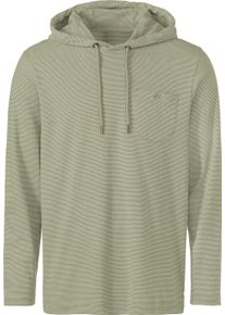 Marco Donati Herren Langarmshirt schilf-meliert