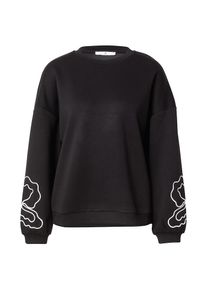 Haily's Hailys, Femmes Sweat-shirt 'Ha44riet', noir / blanc