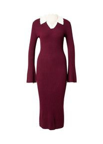 Noella Kleid 'Livvy' Damen, weinrot / wei&szlig;, Gr&ouml;&szlig;e XL