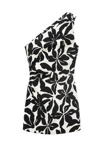 Mango Kleid 'KNOT' Damen, schwarz / wei&szlig;, Gr&ouml;&szlig;e XS