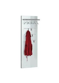 Kerkmann Wandgarderobe Lugano Glas, Holz und Glas, 4 B&uuml;gel und 4 Haken, Breite 500 mm
