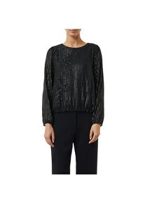 comma, Unisex, Langarmbluse mit Pailetten-Muster, schwarz, 34, Festliche Bluse von COMMA