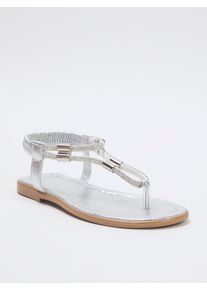 Trendyol Zehentrenner Damen Gr&ouml;&szlig;e 37 silber