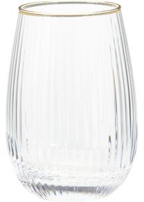 Koopmann Verre à eau à bordure dorée EH