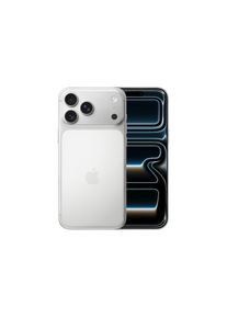 Apple, Smartphone &raquo;iPhone 17 Pro Max&laquo; Silberfarben Induktionsladung, silberfarben, Kamerasystem: 48 Mpx Tele (/2.8 Blende, Hybrid Focus Pixel), 48 Mpx