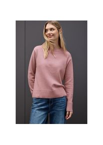Street One, Unisex, Street One Rundhalspullover mit Rippb&uuml;ndchen, powder pink meliert, 46, Pullover von Street One